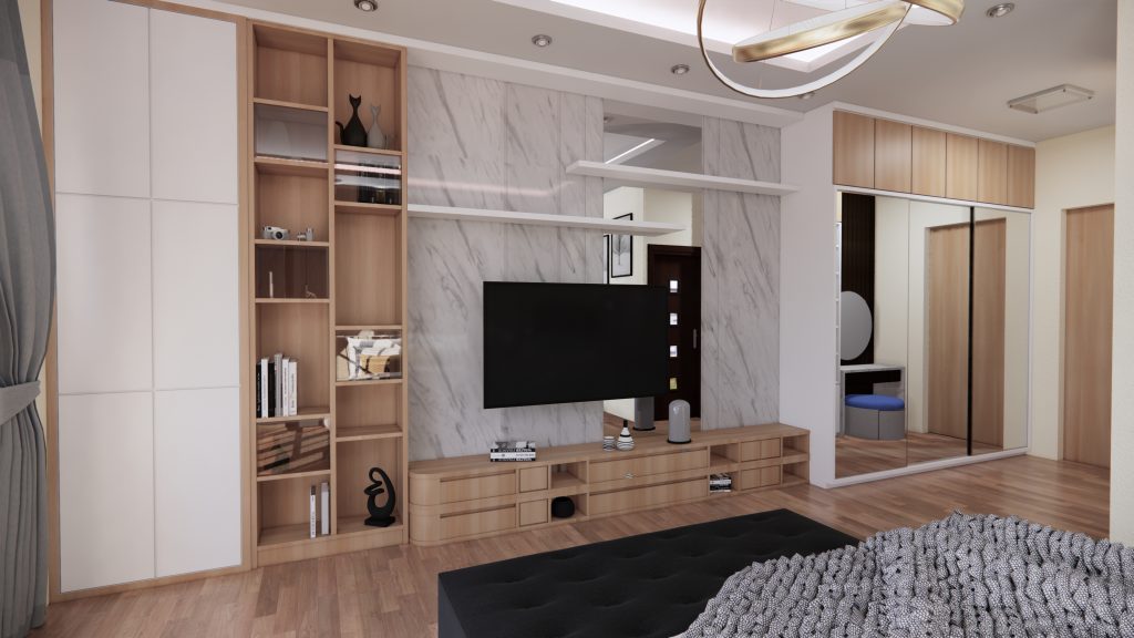 jasa desain backdrop tv