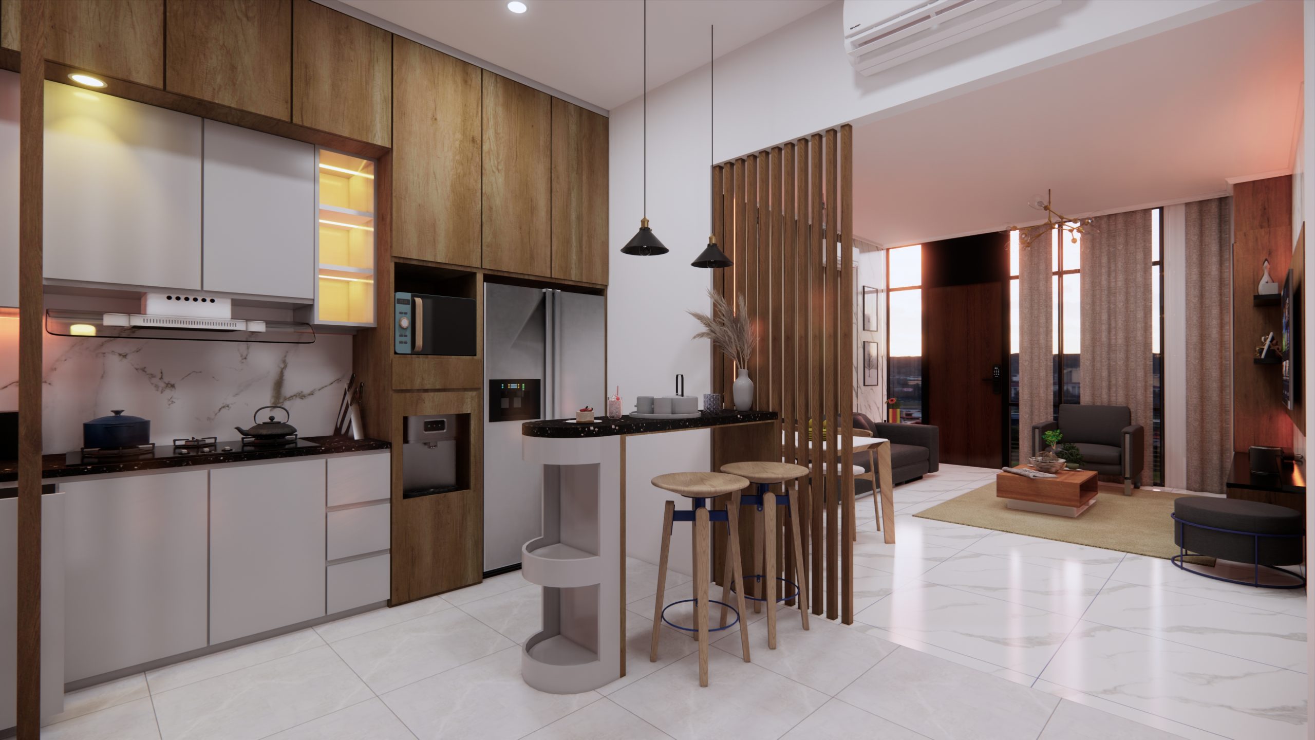 desain interior kitchen set terbaik